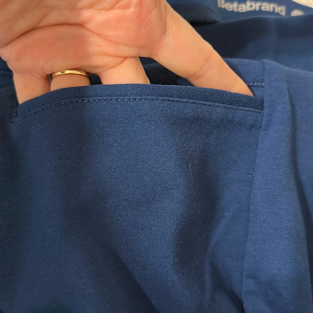 Betabrand Blue Cosmo Crop Trousers - Picture 5 of 7